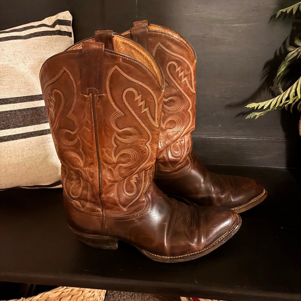 Tony Lama Dark Brown Western Boots